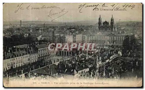 Ansichtskarte AK Nancy Vue generale prise de la basilique St Epvre