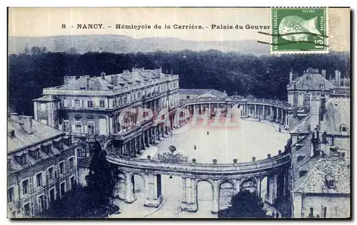 Cartes postales Nancy Hemicycle de la carriere palais du gouvernement