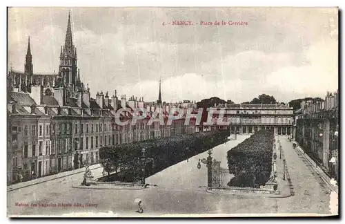 Cartes postales Nancy place de la Carriere