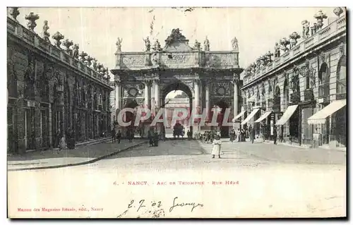 Cartes postales Nancy Arc detriomphe Rue Here