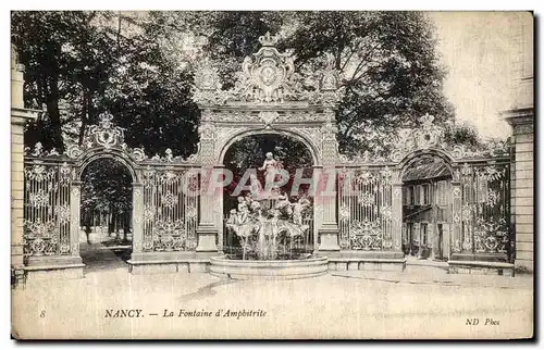 Cartes postales Nancy Fontaine d Amphitrite