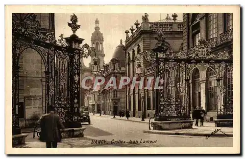 Cartes postales Nancy Grilles Jean Lamour