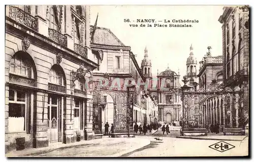 Cartes postales Nancy La Cathedrale Vue de la Place Stanislas