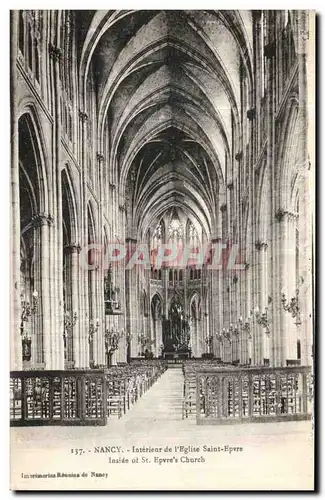 Ansichtskarte AK Nancy Interieur de l Eglise Saint Epvre