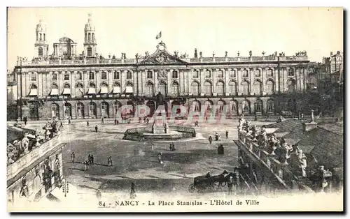 Cartes postales Nancy La Place Stanislas L Hotel de Ville