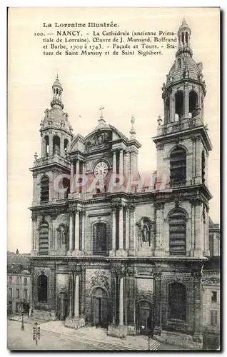 Cartes postales Nancy La Cathedrale Facade et Tours