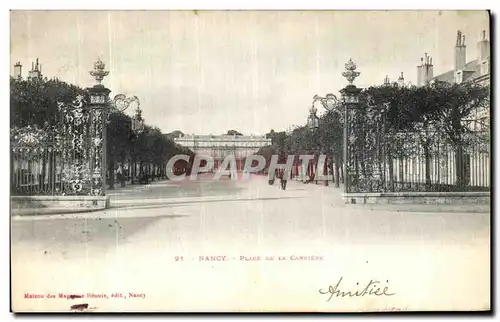 Cartes postales Nancy Place de la Carriere