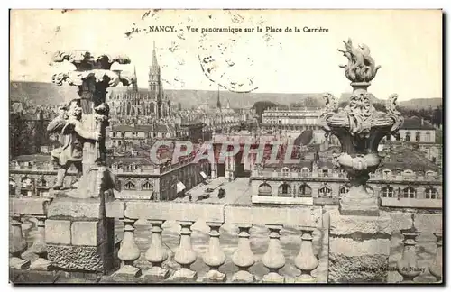 Ansichtskarte AK Nancy Vue Panoramique sur la Place de la Carriere