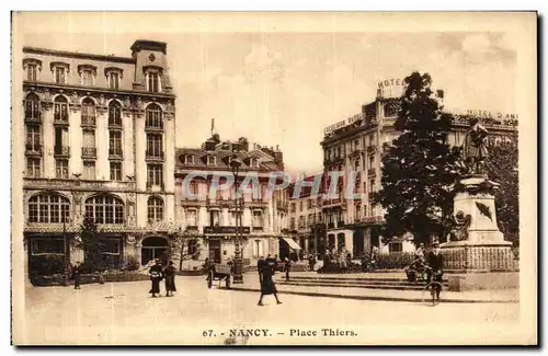 Cartes postales Nancy Place Thiers