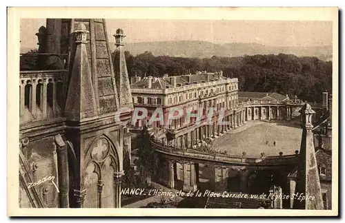 Cartes postales Nancy L Hemicycle de la Place Carriere vu de l Eglise