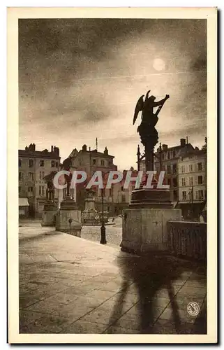 Cartes postales Nancy Coucher de Soleil Place Saint Epvre