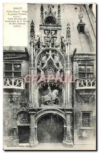 Cartes postales Nancy Palais Ducal Petite et Grande Porterie