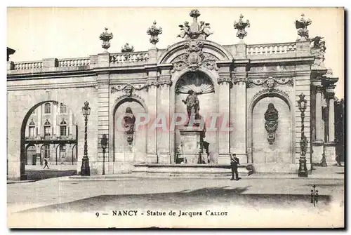 Cartes postales Nancy Statue de Jacques Callot