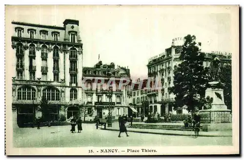 Cartes postales Nancy Place Thiers