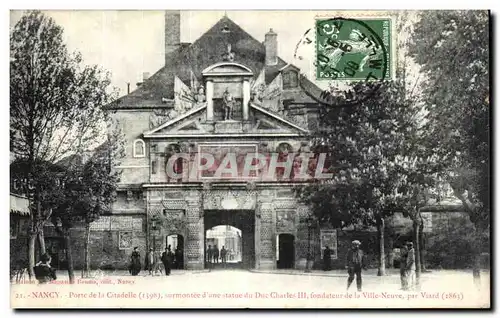 Cartes postales Nancy Porte de la Citadelle