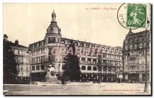 Cartes postales Nancy Place Thiers