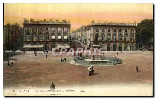 Cartes postales Nancy La Palais Stanislas vers le Theatre