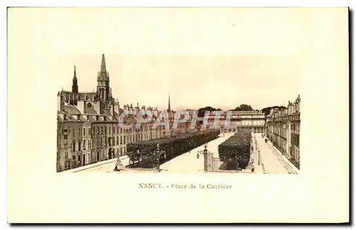 Cartes postales Nancy Place de la Carriere