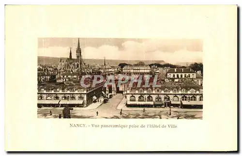 Cartes postales Nancy Vue Panoramique Prise de l Hotel de Ville