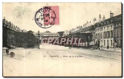 Cartes postales Nancy Place de la Carriere