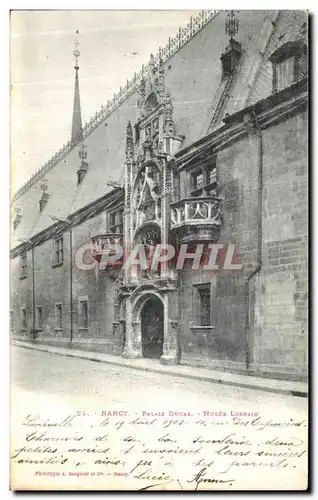 Cartes postales Nancy Place Ducal Musee Lorrain