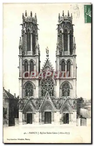 Cartes postales Nancy Eglise Saint Leon