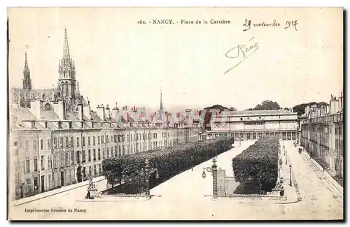 Cartes postales Nancy Place de la Carriere