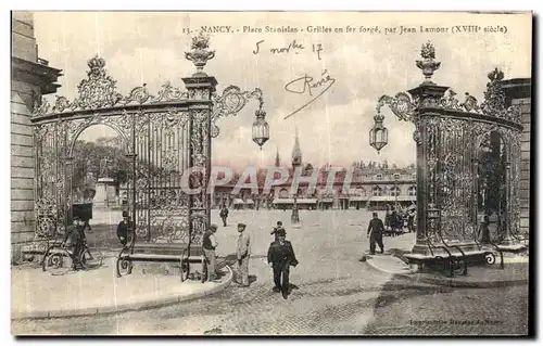 Ansichtskarte AK Nancy Place Stanislas Grilles en fer Forge Par Jean Lamour