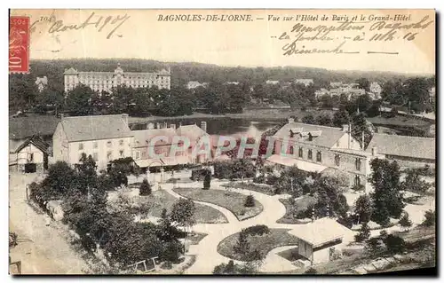 Cartes postales Bagnoles De L Orne Vue Sur l Hotel de Paris et le Grand Hotel