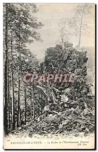 Cartes postales Bagnoles de L Orne Le Rocher de l Etablissement Thermal