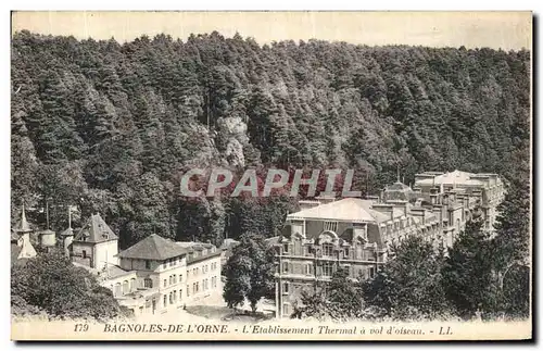 Cartes postales Bagnoles de L Orne L Etablissement Thermal a vol d Oiseau