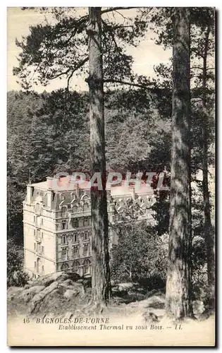 Cartes postales Bagnoles de L Orne Etablissement Thermal Vu Sous Bois