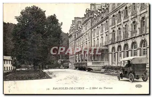 Ansichtskarte AK Bagnoles de L Orne L Hotel des Thermes Automobile