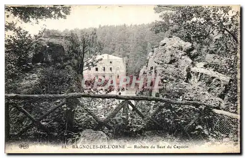 Ansichtskarte AK Bagnoles de L Orne Rochers du Saut du Capucin