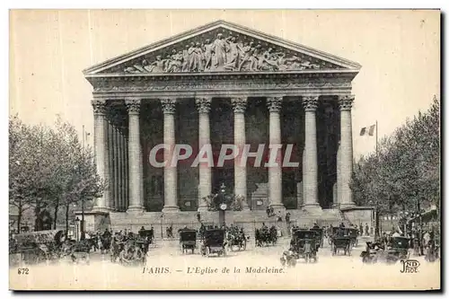 Cartes postales Paris Eglise de La Madeleine