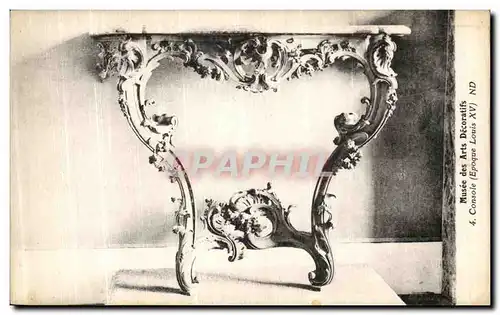 Ansichtskarte AK Paris Musee des Arts Decoratifs Console Epoque Louis XVI