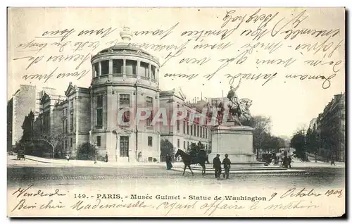 Cartes postales Paris Le Musee Guimet Statue de Washington