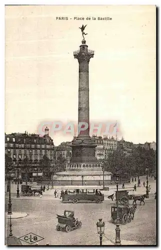 Cartes postales Paris Place de la Bastille