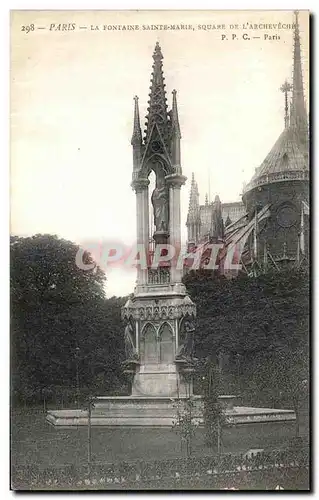 Cartes postales Paris Fontaine de Carpeaux Square De L Archeveche