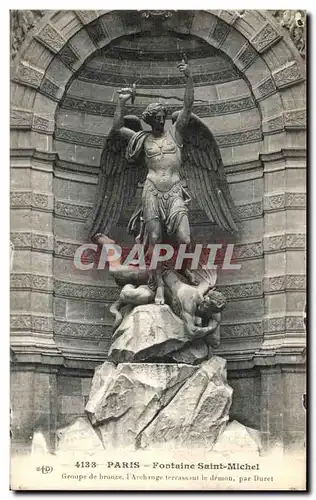 Ansichtskarte AK Paris Fontaine Saint Michel