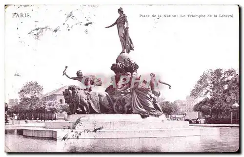 Ansichtskarte AK Paris Place de La Nation Le Triomphe de la Liberte