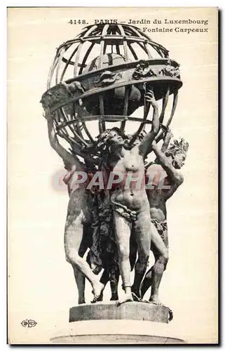 Cartes postales Paris Jardin du Luxembourg Fontaine Carpeaux
