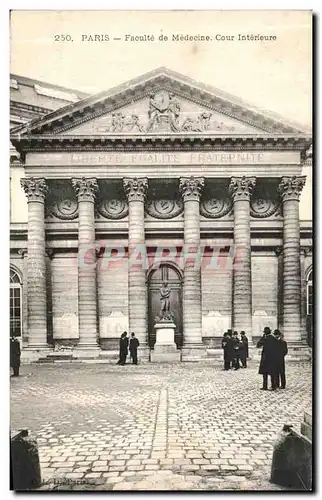 Cartes postales Paris Faculte de Medecine Cour interieure