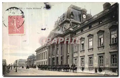 Cartes postales Paris Ecole Militarie Militaria