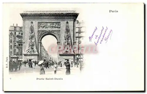 Cartes postales Paris Porte Saint Denis