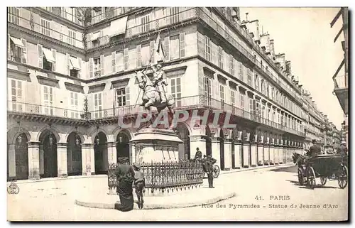 Ansichtskarte AK Paris Rue des Pyramides statue de Jeanne d arc