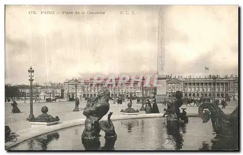 Cartes postales Paris Place de la Concorde