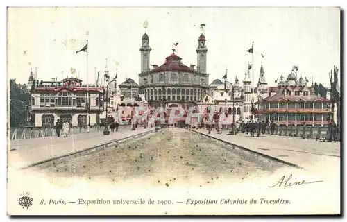 Cartes postales Paris Exposition universelle de 1900 Trocaero