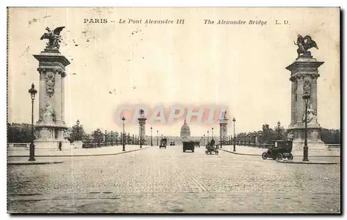 Cartes postales Paris Le Pont Alexandre III