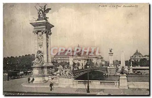 Cartes postales Paris Le Pont Alexandre III